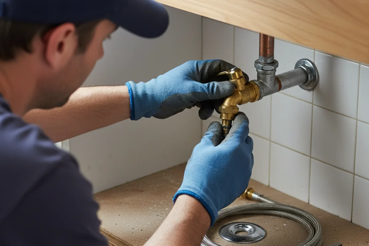 Shutoff valve and fitting work during Repiping in Madera